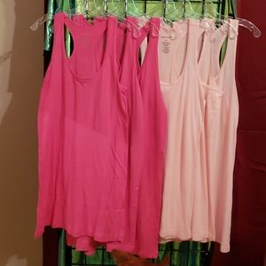Racerback t shirt tank dresses HOT PINK COLOR